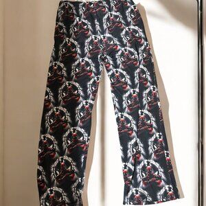 Marvel Men's Deadpool Logo All Over Print Pajama Sleepwear Lounge Pants Size L